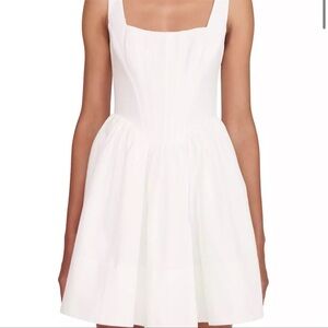 STAUD White Sleeveless Dress